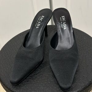 ESCADA Satin Slip on Sandal Size 7B